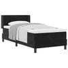 vidaXL Boxspringbett mit Matratze Schwarz 200 x 100 cm Polyester