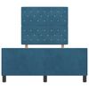 vidaXL Boxspringbett mit Kopfteil Dunkelblau 120 x 200 cm Samt