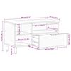 vidaXL TV-Schrank Schwarz 80x33x46 cm Holzwerkstoff