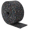vidaXL Gummiwalze Schwarz 2000 x 10 x 0,8 cm Gummi