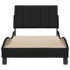 vidaXL Bettgestell ohne Matratze "Hanko" Schwarz 90x190 cm Stoff