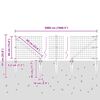 vidaXL Zaun mit Pfosten Silber 0,4 x 50 m Stahl