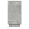vidaXL Nachttisch mit LED-Leuchten Betongrau 38x34x65 cm