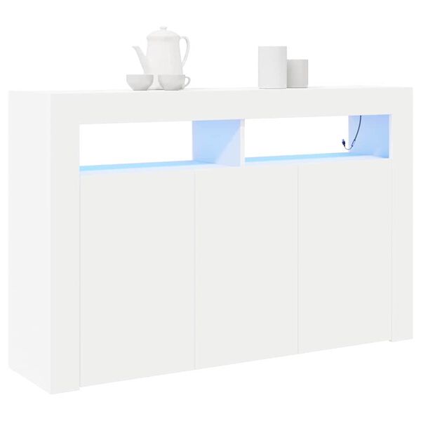 vidaXL Sideboard Wei&szlig; 116 x 30 x 75 cm Holzwerkstoff