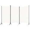 vidaXL 3-tlg. Raumteiler Wei&szlig; 260x180 cm Stoff