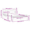 vidaXL Bett "Viana" mit Matratze Cappuccino-Braun 140x190 cm Kunstleder
