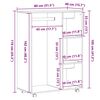 vidaXL Kleiderschrank Schwarze Eiche 80 x 40 x 110 cm Holzwerkstoff