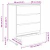 vidaXL Stauraumschr&auml;nke 2 pcs Wei&szlig; 80 x 48 x 105 cm Holzwerkstoff
