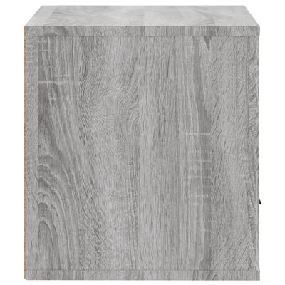 vidaXL Wand-Schuhschrank Grau Sonoma 70x35x38 cm Massivholz Kiefer