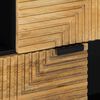 vidaXL Sideboard Braun 80x33x75 cm Massivholz Mango