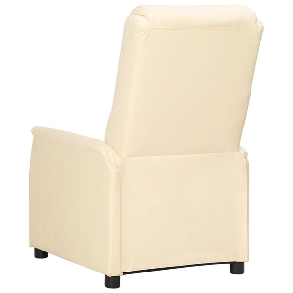 vidaXL Relaxsessel Creme Kunstleder