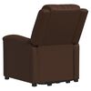 vidaXL Massagesessel mit Aufstehhilfe Braun Kunstleder