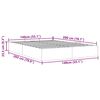 vidaXL Ottoman-Bett ohne Matratze Dunkelblau 140x200 cm Samt
