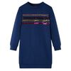 Kinder-Pulloverkleid Marineblau 92