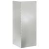 vidaXL Schneckenzaun 4 pcs Silber 10 x 10 x 25 cm Verzinkter Stahl