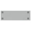 vidaXL Magnettafel Wandmontage Wei&szlig; 60x20 cm Hartglas