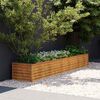 vidaXL Garten-Hochbeet 291 x 50 x 36 cm Cortenstahl