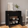 vidaXL Sideboard Schwarz 80x33x70 cm Holzwerkstoff