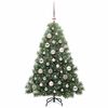 vidaXL K&uuml;nstlicher Weihnachtsbaum mit 150 LEDs Gr&uuml;n 120 cm PE und PVC