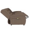 vidaXL 3-Sitzer Massagesessel Taupe Stoff