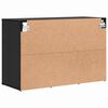 vidaXL Schuhschrank mit Regal Schwarz Eichen-Optik 77,5 x 30 x 51 cm