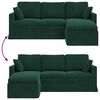 vidaXL Sofa Dunkelgr&uuml;n 198 x 134 x 80 cm Samt