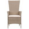 vidaXL 5-tlg. Garten-Essgruppe Beige