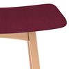 vidaXL Barhocker 2 Stk. Weinrot Stoff