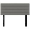 vidaXL Kopfteil Dunkelgrau 100x5x78/88 cm Stoff