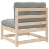 vidaXL Gartensofas ohne Armlehnen mit Kissen 2 Stk. Massivholz Kiefer