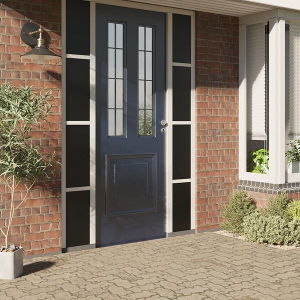 vidaXL Fensterfolie Statisch Matt Schwarz 60x1000 cm PVC