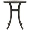 vidaXL Gartentisch Bronzen &Oslash;48x53 cm Aluminiumguss