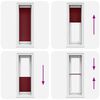 vidaXL Plissee Bordeauxrot 50x150 cm Stoffbreite 49,4 cm Polyester