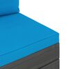 vidaXL 2-tlg. Garten-Sofagarnitur aus Paletten mit Kissen Kiefernholz