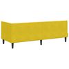 vidaXL Eckbettgestell mit Kopfteil Gelb 80 cm x 200 cm Samt