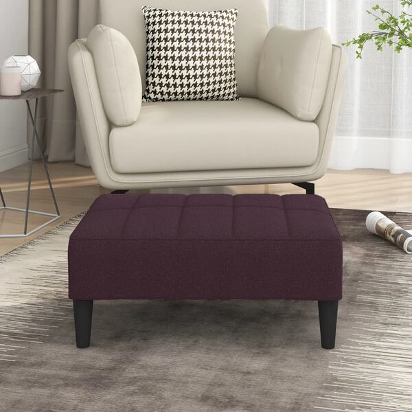 vidaXL Fu&szlig;hocker Lila 78x56x32 cm Stoff