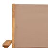 vidaXL 5-tlg. Garten-Essgruppe Stoff und Massivholz Taupe