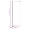 vidaXL Wandspiegel 30x80 cm Glas Rechteckig