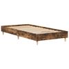 vidaXL Bettgestell ohne Matratze R&auml;uchereiche 100x200 cm Holzwerkstoff