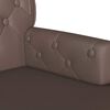 vidaXL Chesterfield Bank Braun 119,5 x 64,5 x 75 cm Kunstleder