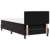 vidaXL Boxspringbett mit Matratze Schwarz 90 x 190 cm Samt