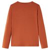 Kinder-Langarmshirt Cognac 116