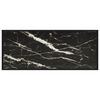vidaXL Couchtisch Schwarz mit Schwarzem Glas in Marmor-Optik 120x50x35