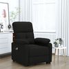 vidaXL Massagesessel mit Aufstehhilfe Schwarz Stoff
