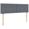 vidaXL Ottoman-Bett mit Matratzen Dunkelgrau 180x200 cm Stoff