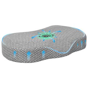 vidaXL Kopfkissen mit Kissen Grau 55 x 36 x 10 cm Polyester