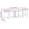 vidaXL Arbeitsschrankset mit Schubladen 5 pcs Schwarz und Grau