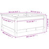 vidaXL Pflanzk&uuml;bel Grau 82,5x82,5x39 cm Massivholz Kiefer