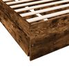 vidaXL Bettgestell mit Schubladen R&auml;uchereiche 90x200cm Holzwerkstoff