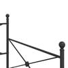 vidaXL Tagesbett ohne Matratze Schwarz 100x200 cm Stahl